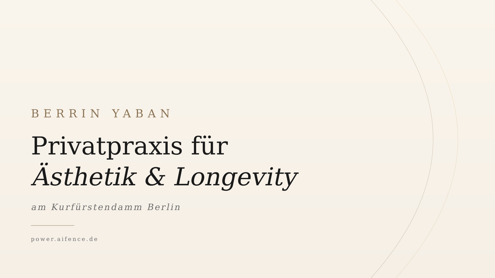 Editorial Cover: BERRIN YABAN — Privatpraxis für Ästhetik & Longevity am Kurfürstendamm Berlin.